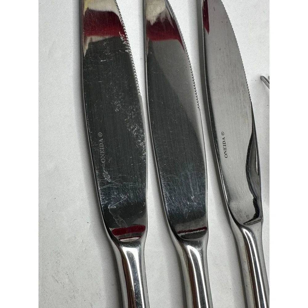 Oneida Moda Stainless Flatware Replacement 7 Pc Fork‎ Knife Spoon
